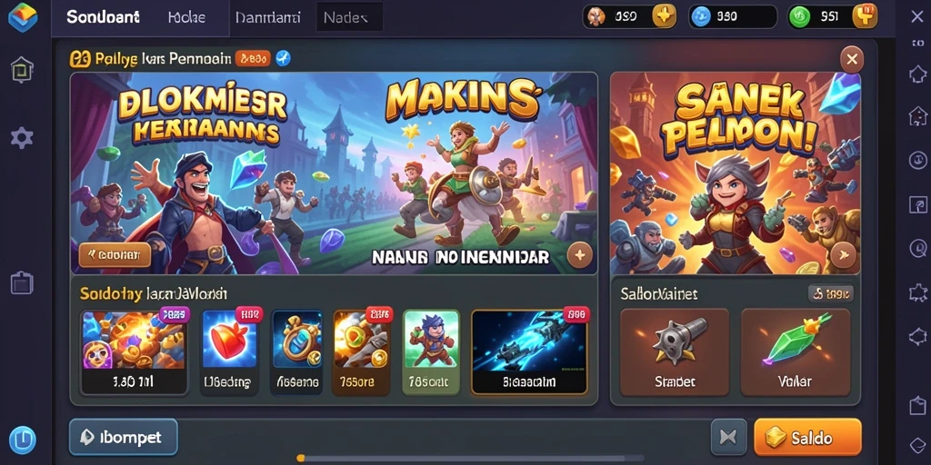Tampilan karakter heroik yang mengesankan.