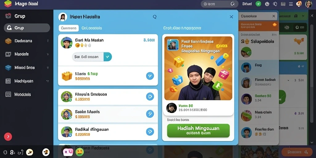 Tampilan antarmuka yang bersih dan sederhana.