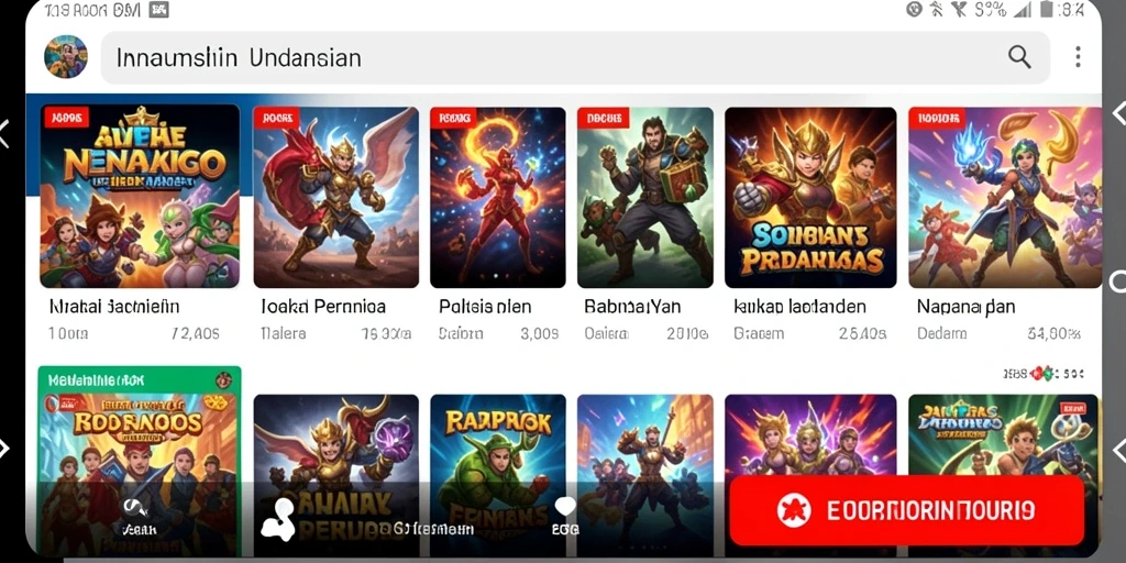 Tangkapan layar yang menunjukkan beragam tema slot yang tersedia.
