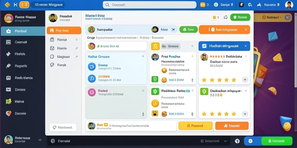 Screenshot menunjukkan karakter utama dalam pertarungan epik.